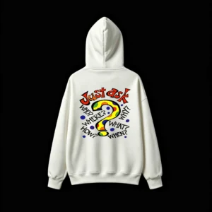 主图_2 Buzo capucha estampado Just Ask pop art original
