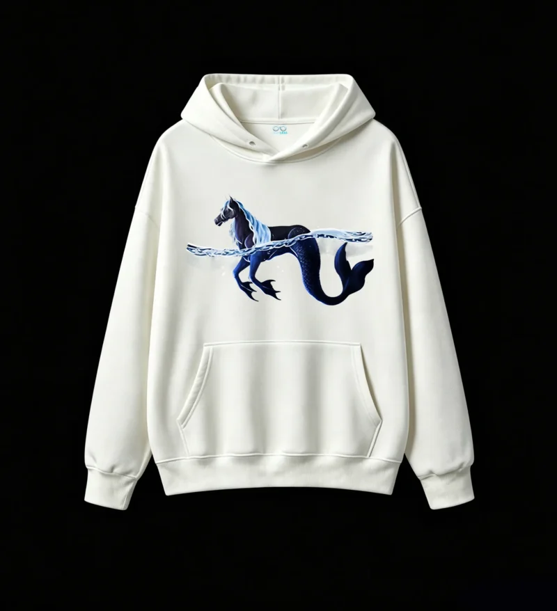 主图_2 Mystical Seahorse Mermaid Fantasy Art Hoodie
