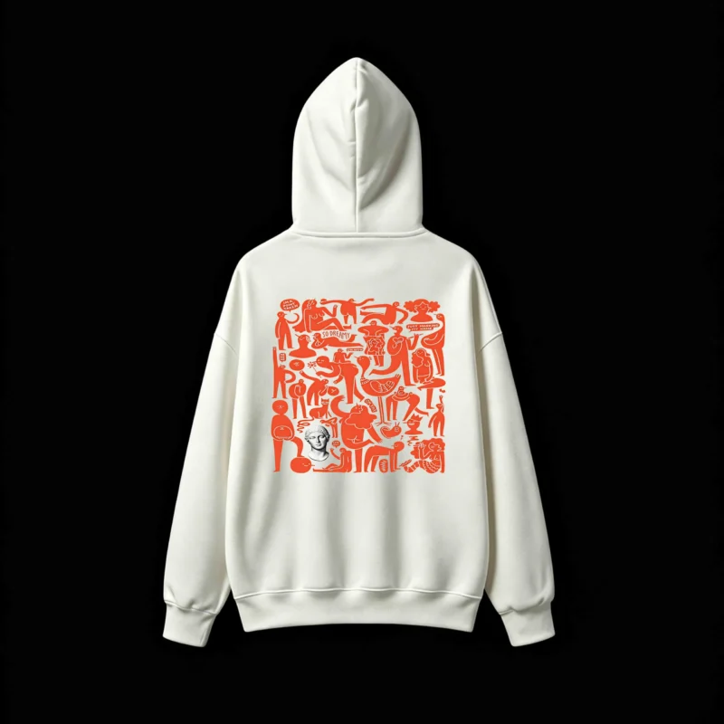 主图_2 Buzo capucha estampado arte abstracto moderno