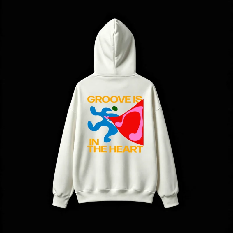 Buzo capucha estampado Groove Is In The Heart