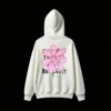 Buzo capucha estampado flor urbana