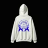 Buzo capucha estampado frase Big Plates Only