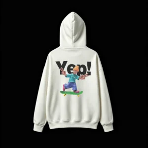 主图_2 Buzo capucha Battlekd, estampa skate urbano