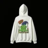 Buzo capucha estampado rana mago diseño urbano