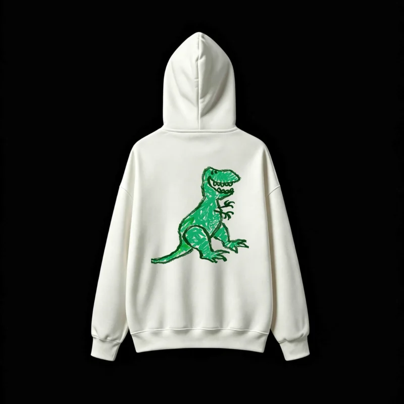 主图_2 Buzo capucha estampado dinosaurio T-Rex gráfico