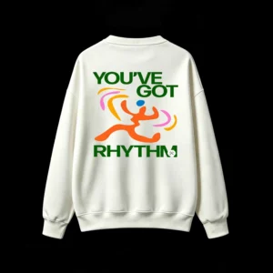 主图_2 Buzo cuello redondo, estampa frase You've Got Rhythm