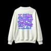 Buzo cuello redondo, estampa Boom pop art