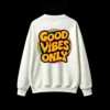 主图_2 Buzo cuello redondo, estampa Good Vibes retro