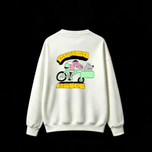 主图_2 Buzo cuello redondo, estampa bicicleta cargo