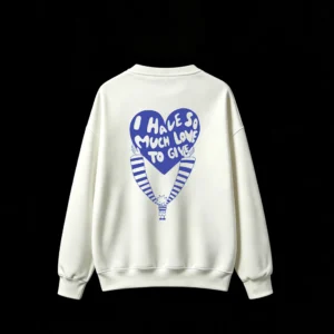 主图_2 Buzo cuello redondo, estampa frase Love