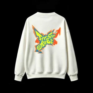 Buzo cuello redondo, estampa Jet Set Race streetwear