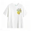 Remera Algodón Estampado Corazón Floral Abejas Natural Premium