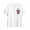 Remera Algodón Estampado Corazón Floral Arte Surrealista