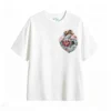 Remera Algodón Estampado Corazón Floral Arte Premium Envío