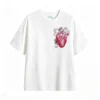 Remera Algodón Estampado Corazón Gatos Diseño Artístico