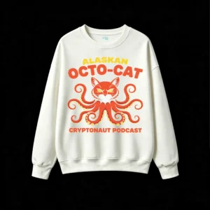 Alaskan Octo-Cat Cryptonaut Podcast Sweatshirt