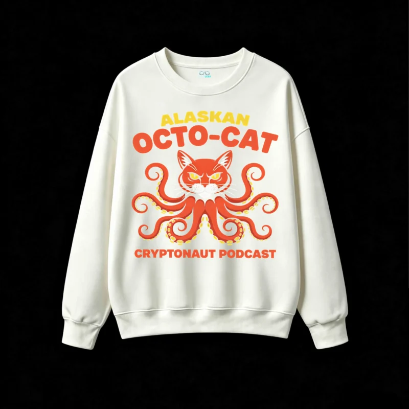 Alaskan Octo-Cat Cryptonaut Podcast Sweatshirt