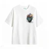 Remera Algodón Estampado Corazón Coral Diseño Arte Premium