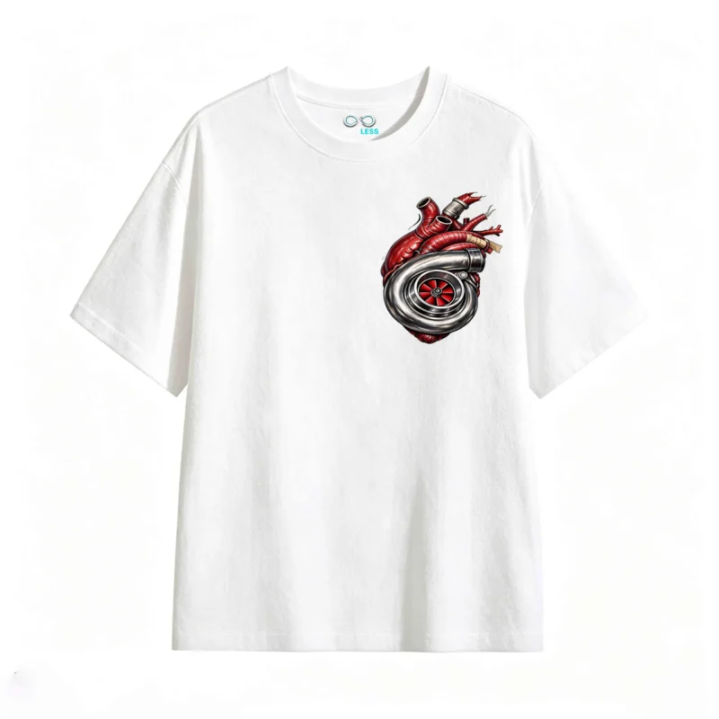 Remera Algodón Estampado Corazón Turbo Racing Tuning Premium