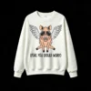 Funny Sunglasses Flying Pig Crew Neck Sweatshirt