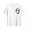 主图_2 Remera Algodón Estampado Frutilla Corazón Arte Botánico