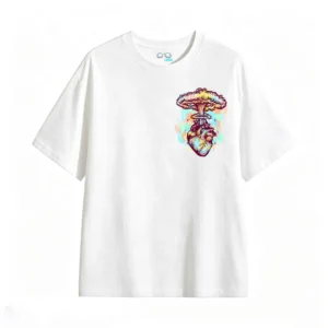 Remera Algodón Estampado Corazón Explosión Arte Urbano Cool