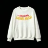 无帽白卫正 Buzo Messi-Spiderman, doble estampado oversize algodón unisex