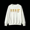 Buzo cuello redondo Malvinas 3 estrellas, doble estampado oversize