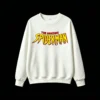 无帽白卫正 Buzo cuello redondo Spiderman, doble estampado oversize unisex