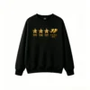 Buzo cuello redondo Malvinas 3 estrellas, doble estampado oversize