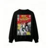无帽黑背 Buzo Messi-Spiderman, doble estampado oversize algodón unisex