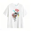 白t Streetwear Graphic Back Print T-Shirt
