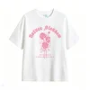 白t Flower Blossom Roses Back Print T-Shirt