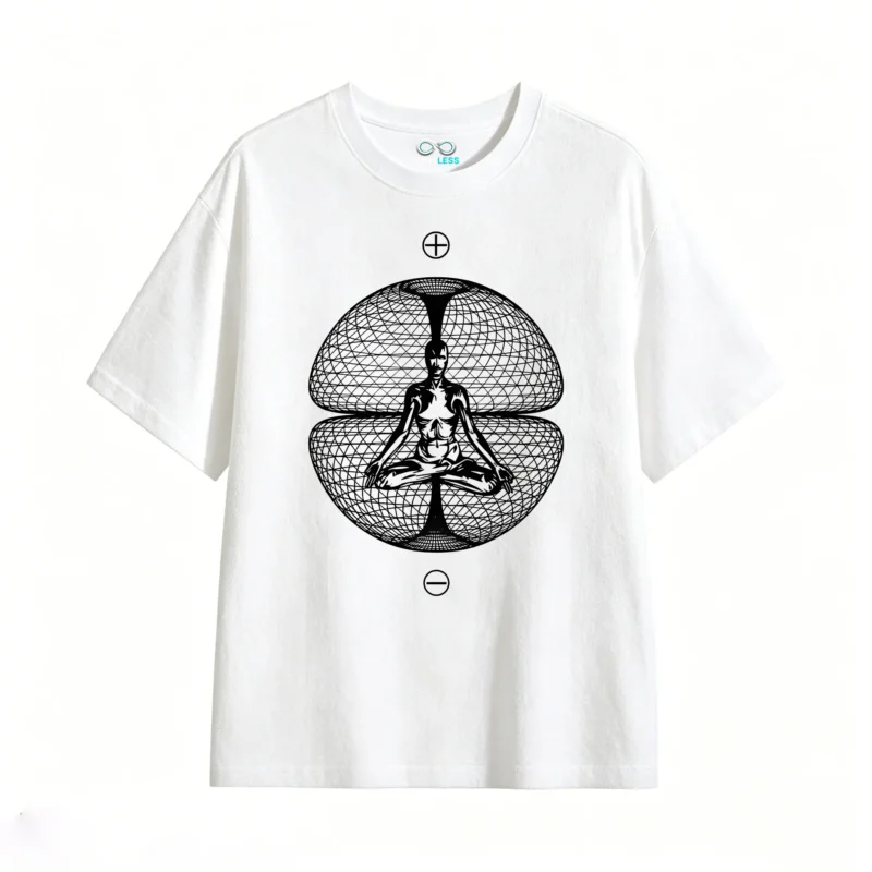 Vintage Aesthetic Starry Sky Constellation Back Print T-Shirt