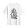 白t Gothic Dark Fantasy Back Print T-Shirt