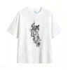 白t Vintage Tiger Graphic Back Print T-Shirt