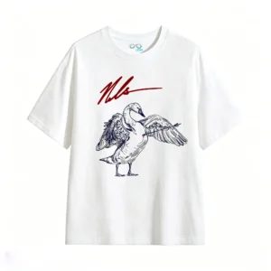 Vintage Black Swan Back Graphic T-Shirt
