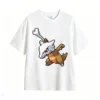 白t Pixel Art Warrior Knight Back Print T-Shirt