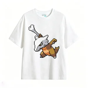 Pixel Art Warrior Knight Back Print T-Shirt