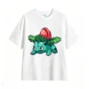 白t Pixel Art Ivysaur Back Print T-Shirt
