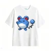 白t Cute Pixel Marill Back Print T-Shirt