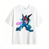 白t Greninja Pixel Art Back Print T-Shirt