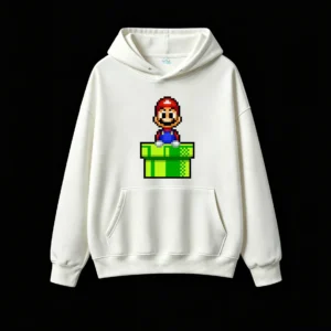 Classic Mario Pixel Art Hoodie