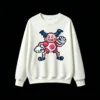 白卫 Mr. Mime Pixel Art Back Print Crew Neck Sweatshirt