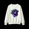 白卫 Gengar Anime Graphic Back Print Sweatshirt
