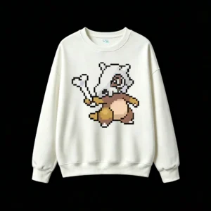 白卫 Pixel Art Marowak Anime Hoodie