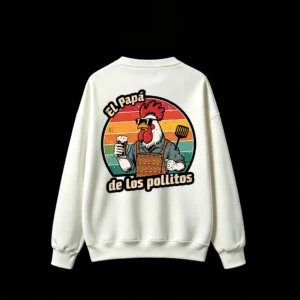 Back Print Crew Neck Sweatshirt