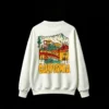 白卫 Back Print Crew Neck Sweatshirt