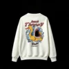白卫 Beach Therapy Shark Duck Inflatable Funny Graphic Print Back Print Crewneck Sweatshirt