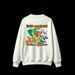 Back Print Crew Neck Sweatshirt